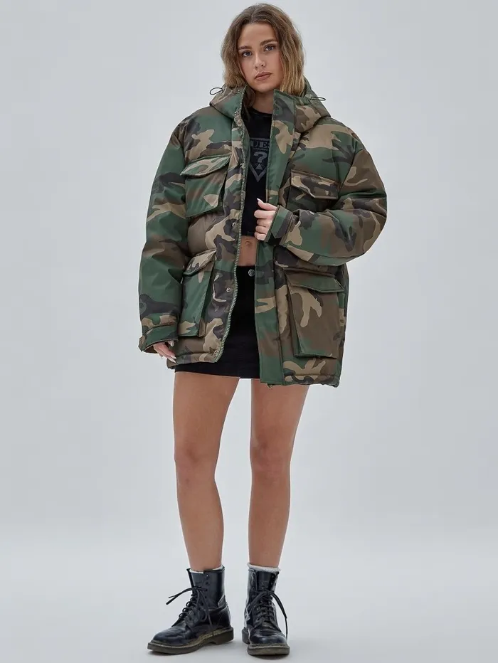 Jackets and Coats GUESS Originals Parka Jacket Surplus Camo 8211 GUESS Men Jackets and Coats GUESS Originals Parka Jacket Surplus Camo 8211 GUESS Men