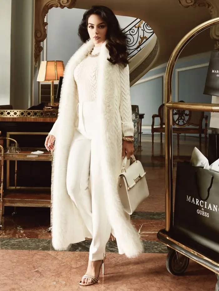 Jackets and Coats GUESS Women Paula FauxFur Long Cardigan Sweater Pale Pearl Jackets and Coats GUESS Women Paula FauxFur Long Cardigan Sweater Pale Pearl