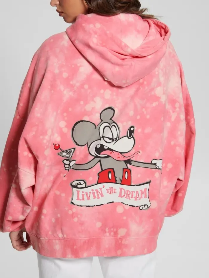 Jackets and Coats Martini Graphic Hoodie Morning Pink Multi 8211 GUESS Women
