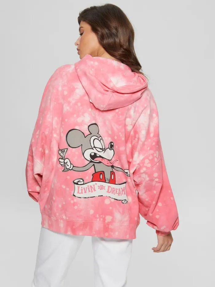 Jackets and Coats Martini Graphic Hoodie Morning Pink Multi 8211 GUESS Women Jackets and Coats Martini Graphic Hoodie Morning Pink Multi 8211 GUESS Women