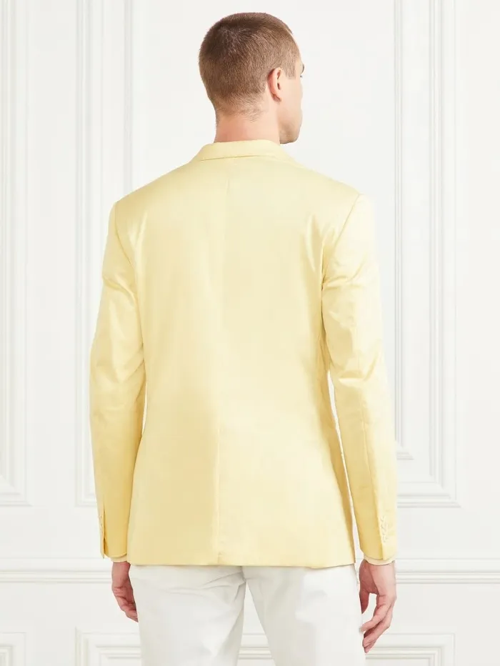 Jackets and Coats Men GUESS Single Breasted Blazer Creamy Yellow Jackets and Coats Men GUESS Single Breasted Blazer Creamy Yellow