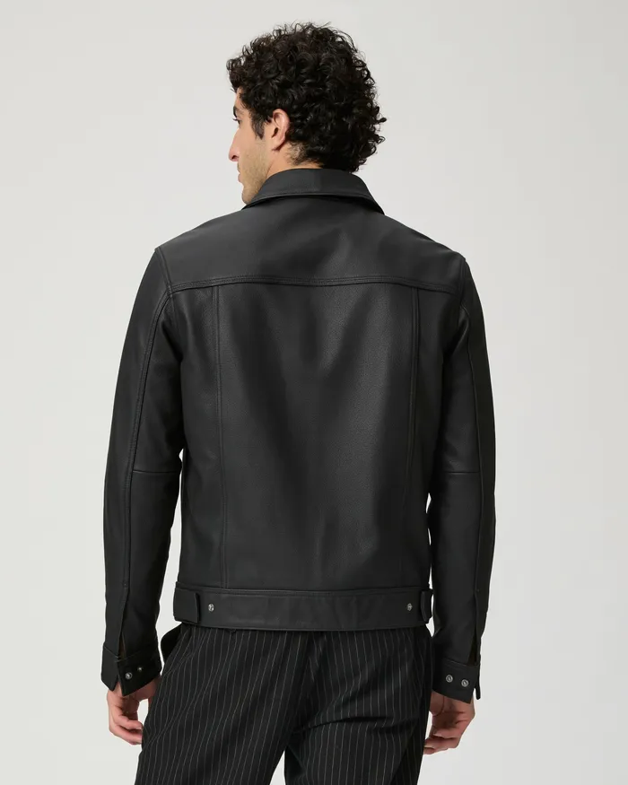 Jackets and Coats PAIGE Men Icon Capsule Pedro Jacket 8211 Black Leather