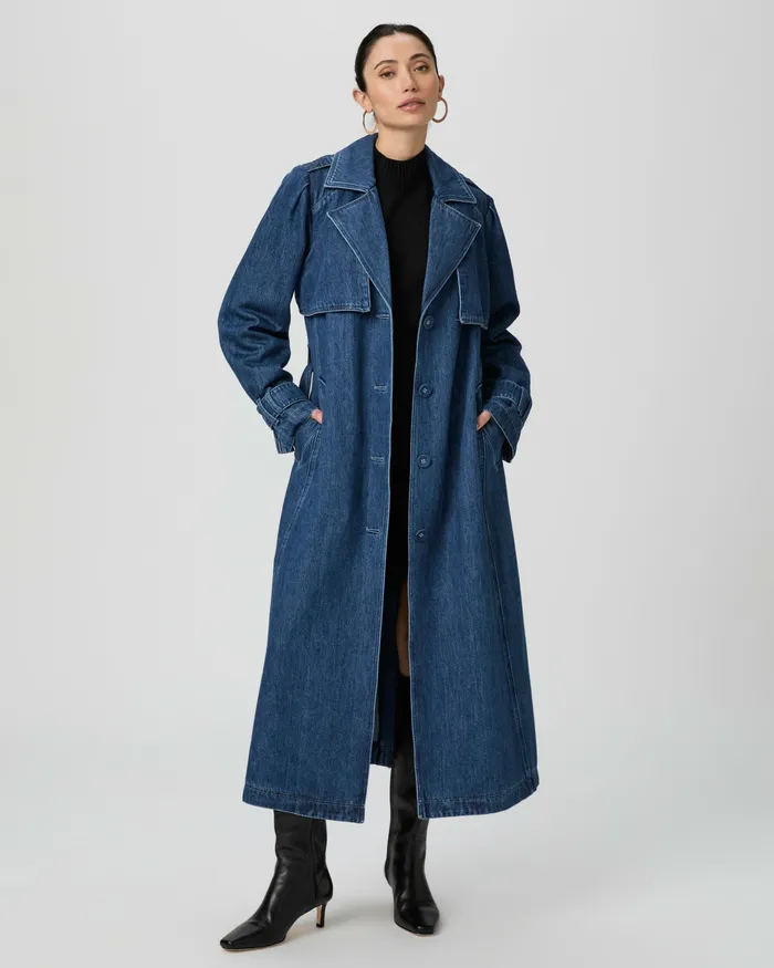 Jackets and Coats PAIGE Women Raina Denim Trench 8211 Rylie Jackets and Coats PAIGE Women Raina Denim Trench 8211 Rylie