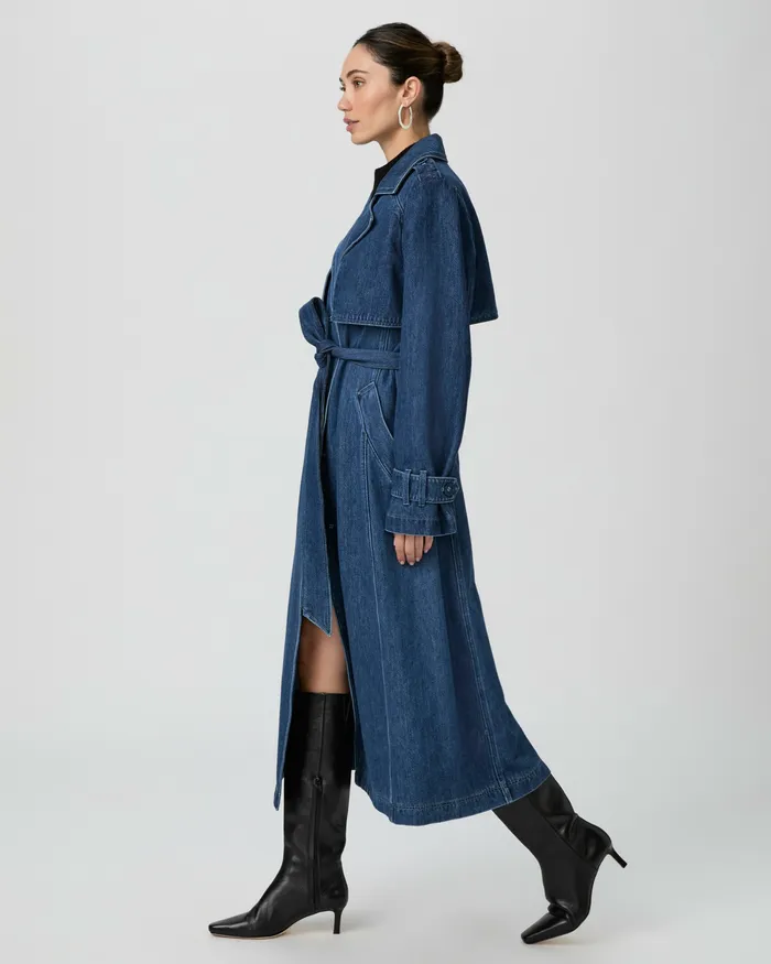 Jackets and Coats PAIGE Women Raina Denim Trench 8211 Rylie Jackets and Coats PAIGE Women Raina Denim Trench 8211 Rylie