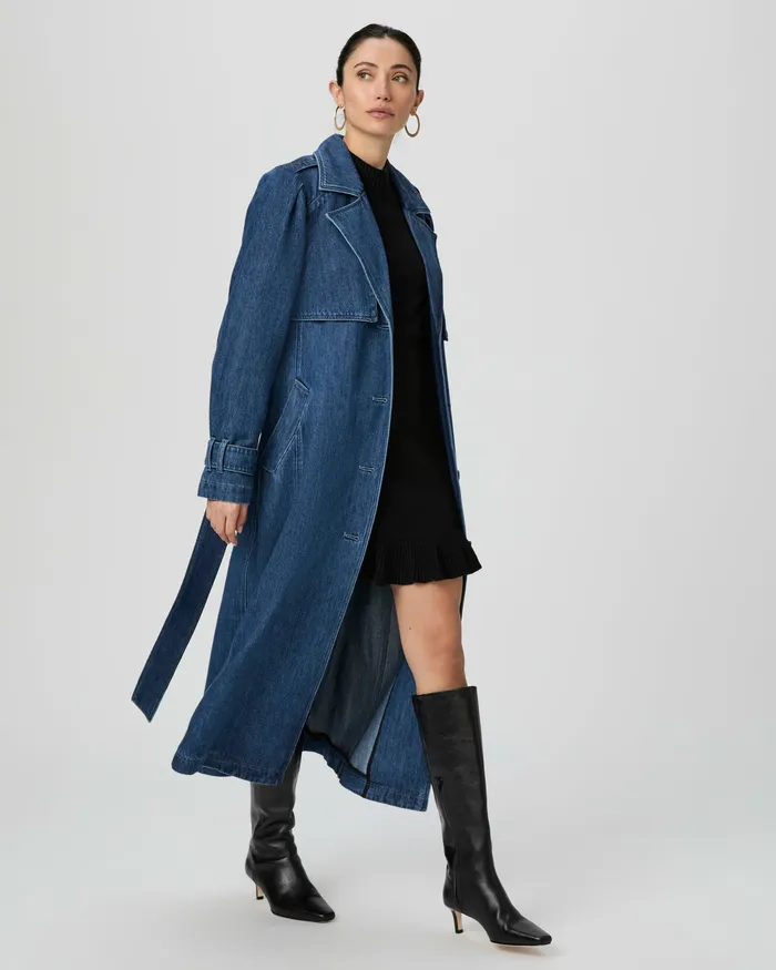Jackets and Coats PAIGE Women Raina Denim Trench 8211 Rylie Jackets and Coats PAIGE Women Raina Denim Trench 8211 Rylie