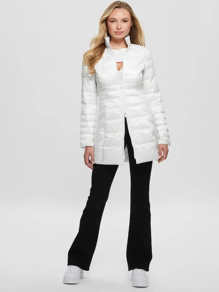 Jackets and Coats Women Eco Joy Reversible Jacket Pure White GUESS