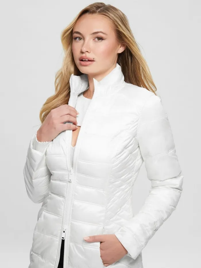 Jackets and Coats Women Eco Joy Reversible Jacket Pure White GUESS