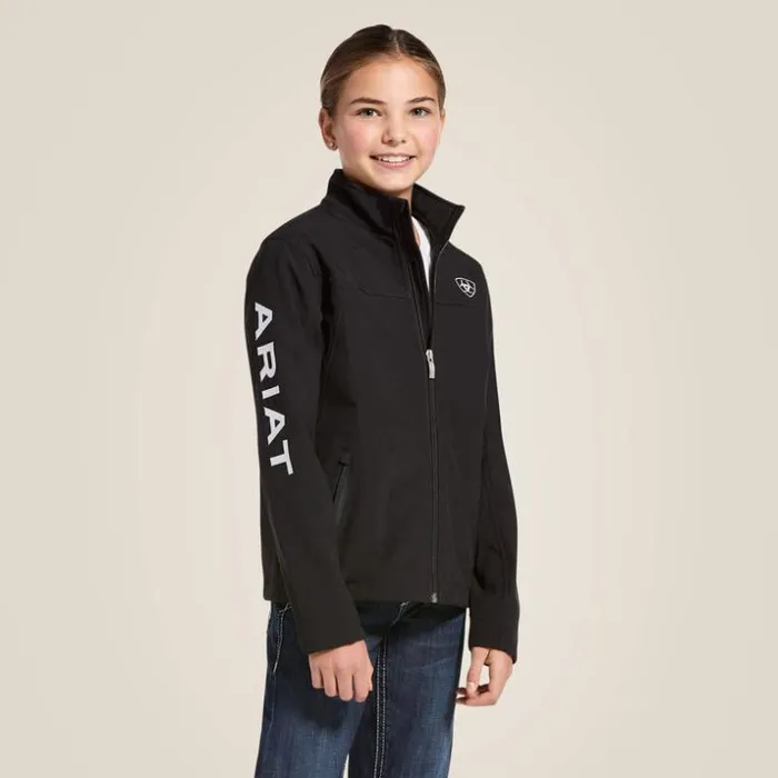 Jackets and Vests Kids Ariat New Team Softshell Jacket Black