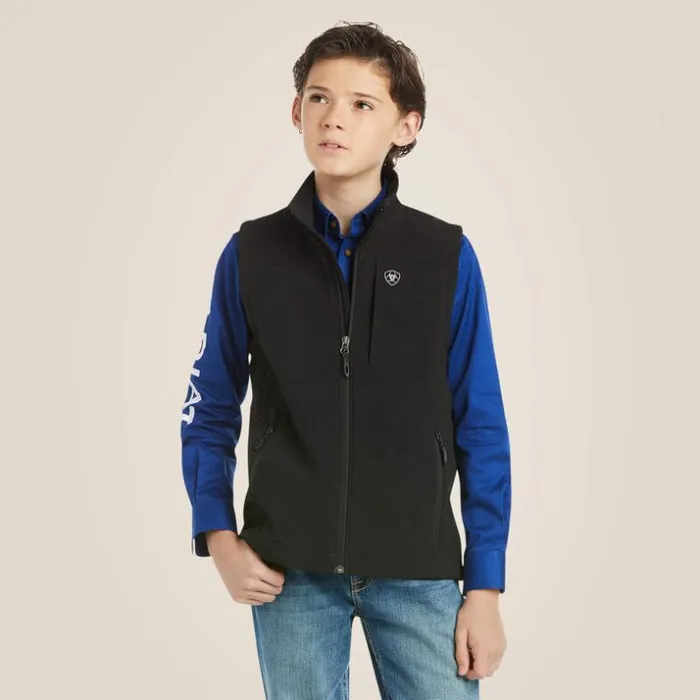 Jackets and Vests Kids Ariat Vernon 20 Softshell Vest Black