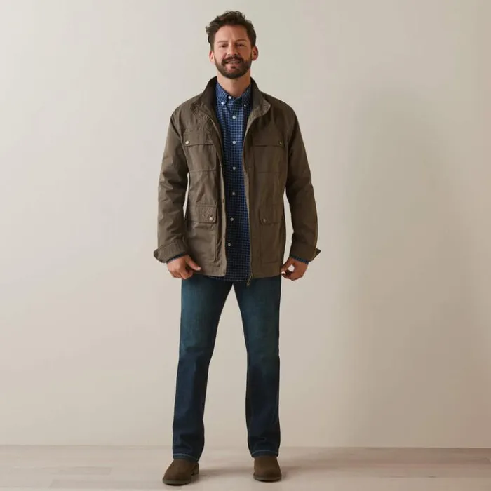 Jackets and Vests Men Ariat Calumet Field Jacket Banyan Bark Jackets and Vests Men Ariat Calumet Field Jacket Banyan Bark