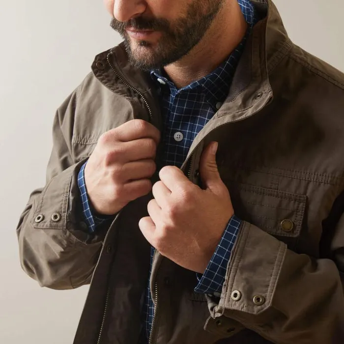 Jackets and Vests Men Ariat Calumet Field Jacket Banyan Bark Jackets and Vests Men Ariat Calumet Field Jacket Banyan Bark