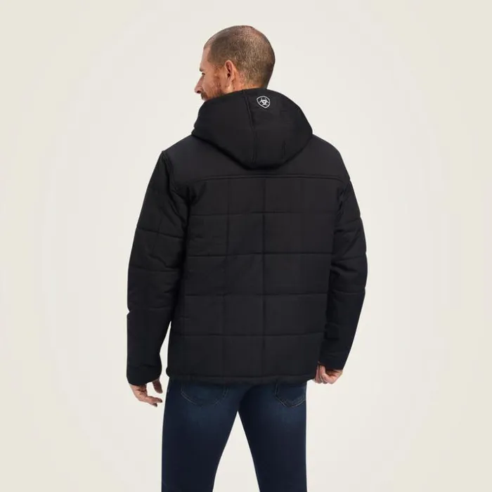 Jackets and Vests Men Ariat Crius Hooded Insulated Jacket Black Jackets and Vests Men Ariat Crius Hooded Insulated Jacket Black