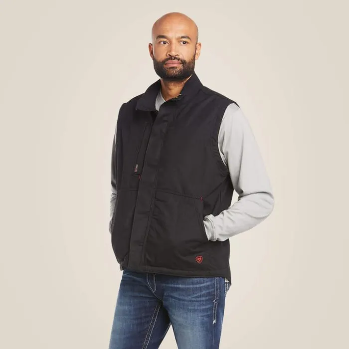 Jackets and Vests Men Ariat FR Workhorse Insulated Vest Black