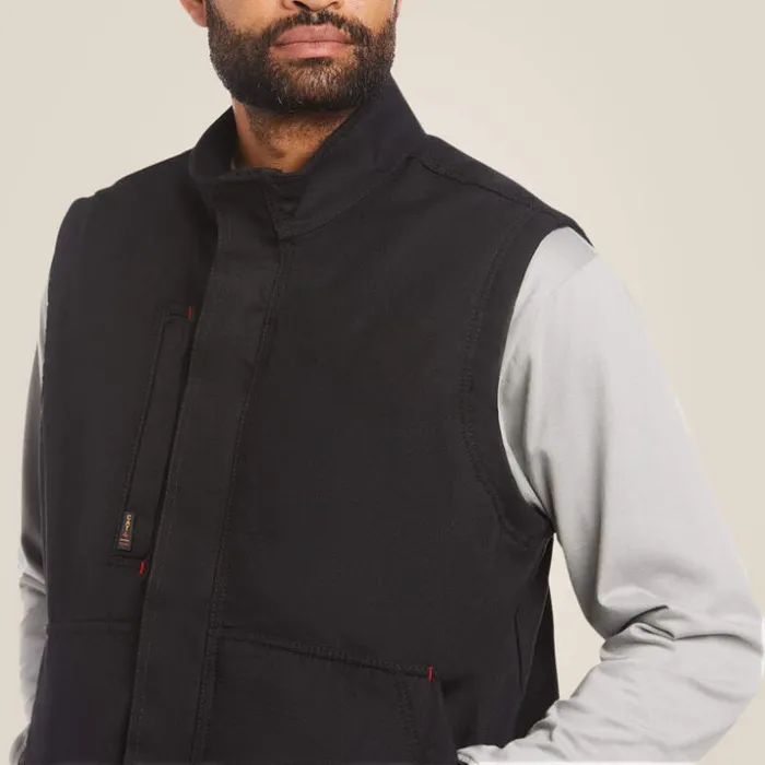 Jackets and Vests Men Ariat FR Workhorse Insulated Vest Black Jackets and Vests Men Ariat FR Workhorse Insulated Vest Black