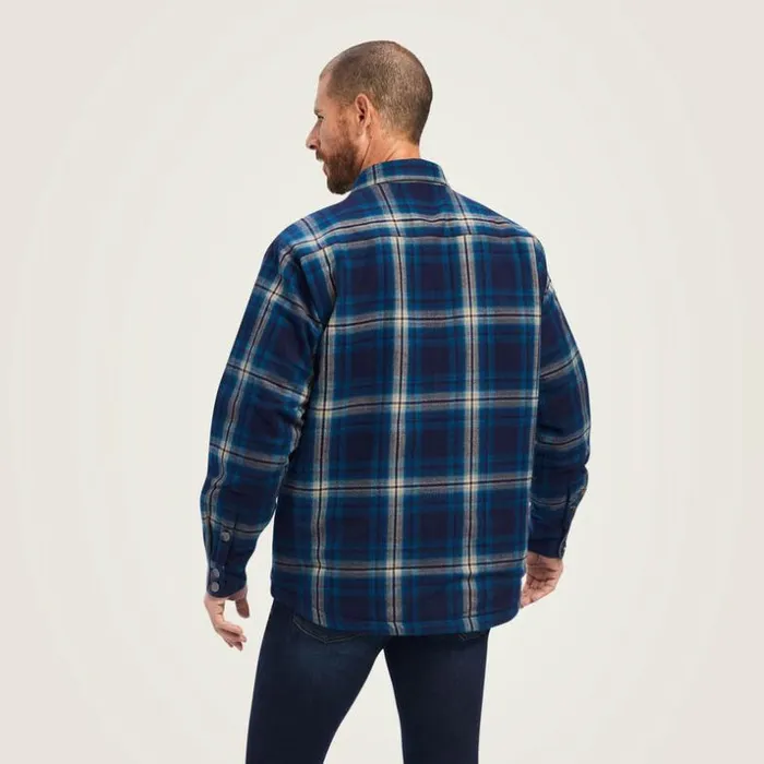 Jackets and Vests Men Ariat Hannoch Shirt Jacket Maritime Blue Jackets and Vests Men Ariat Hannoch Shirt Jacket Maritime Blue