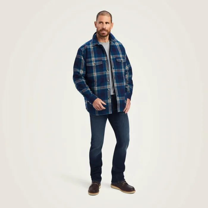Jackets and Vests Men Ariat Hannoch Shirt Jacket Maritime Blue Jackets and Vests Men Ariat Hannoch Shirt Jacket Maritime Blue