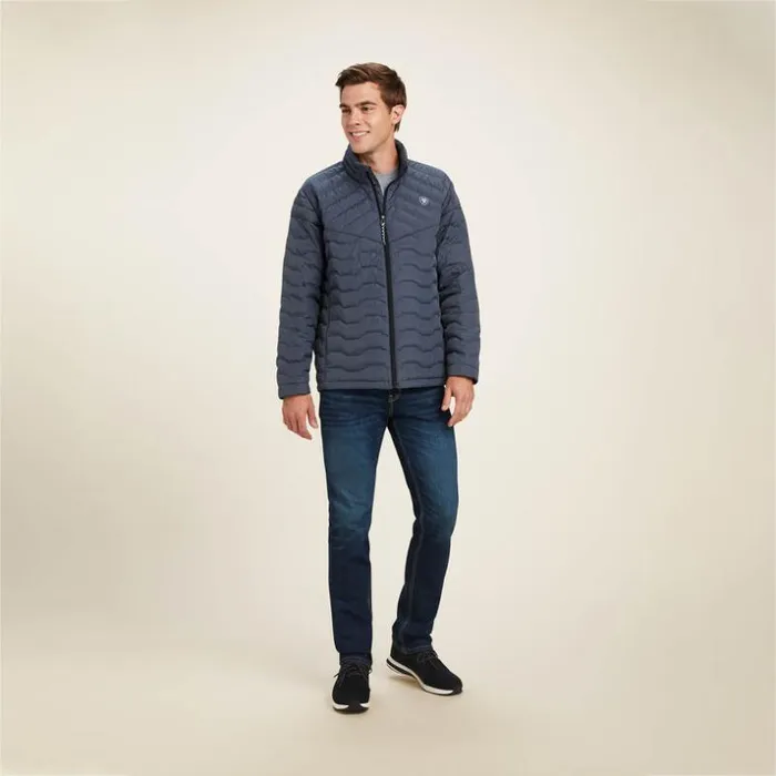 Jackets and Vests Men Ariat Ideal Down Jacket Charcoal Heather