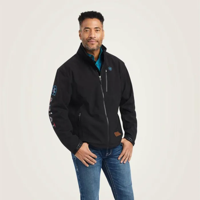 Jackets and Vests Men Ariat Logo 20 Chimayo Jacket Black