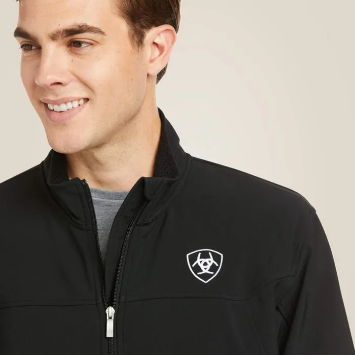 Jackets and Vests Men Ariat New Team Softshell Jacket Black Jackets and Vests Men Ariat New Team Softshell Jacket Black