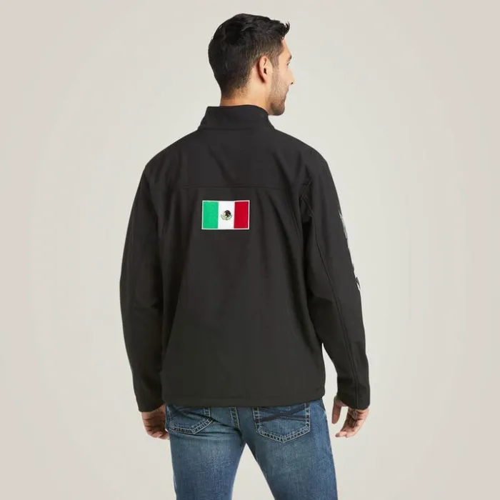 Jackets and Vests Men Ariat New Team Softshell MEXICO Jacket Black