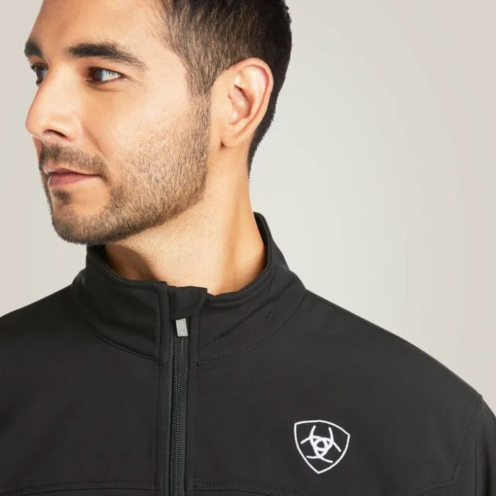 Jackets and Vests Men Ariat New Team Softshell MEXICO Jacket Black Jackets and Vests Men Ariat New Team Softshell MEXICO Jacket Black