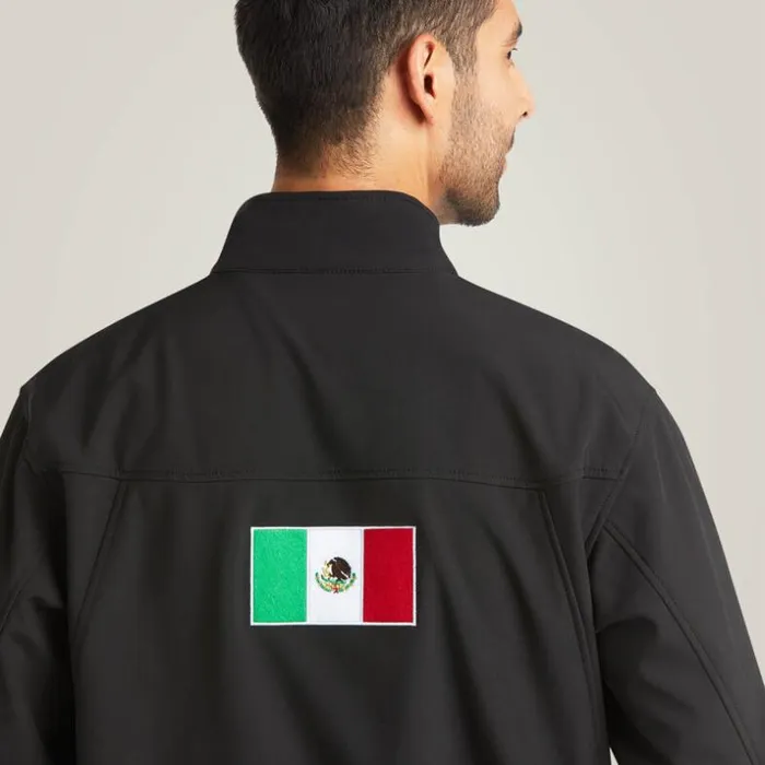 Jackets and Vests Men Ariat New Team Softshell MEXICO Jacket Black Jackets and Vests Men Ariat New Team Softshell MEXICO Jacket Black