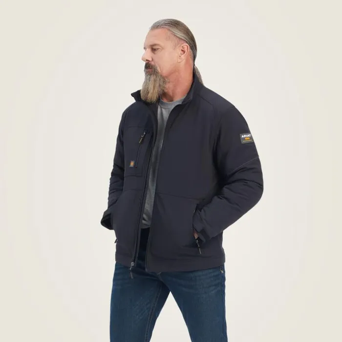 Jackets and Vests Men Ariat Rebar DriTEK DuraStretch Insulated Jacket Black