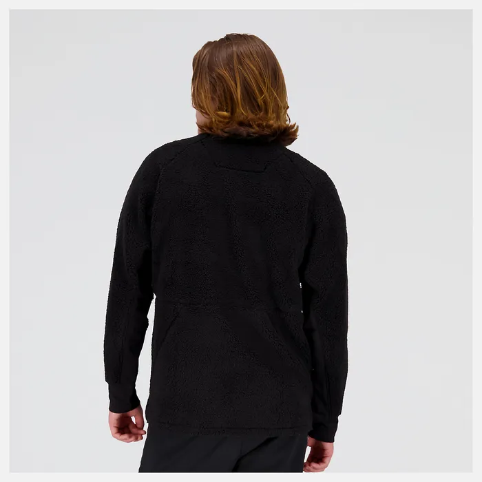Jackets and Vests New Balance Men Q Speed Sherpa Pullover BLACK Jackets and Vests New Balance Men Q Speed Sherpa Pullover BLACK