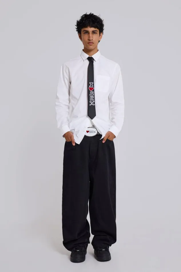 Jaded London Accessories Men Sex Tie Black