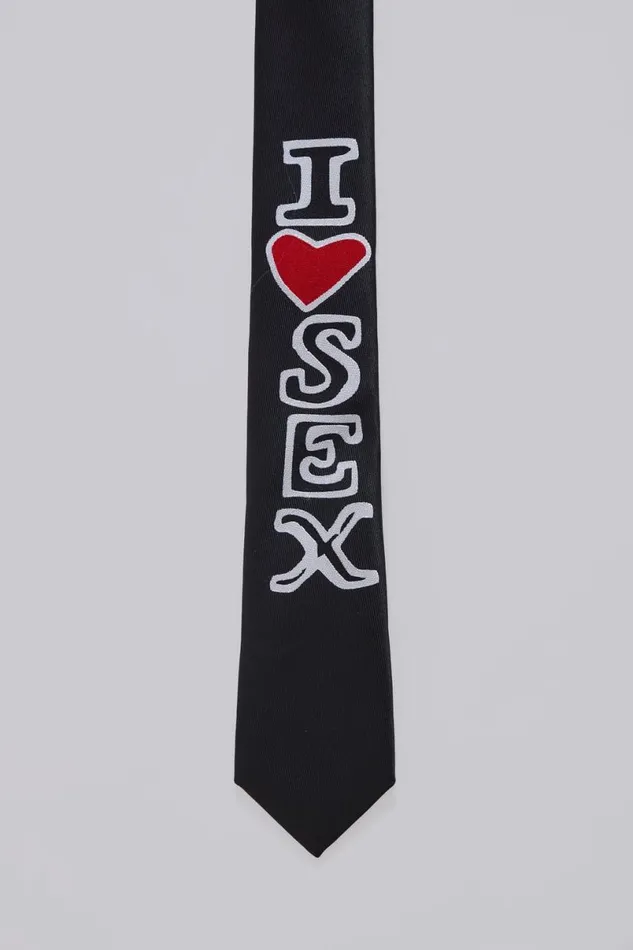 Jaded London Accessories Men Sex Tie Black