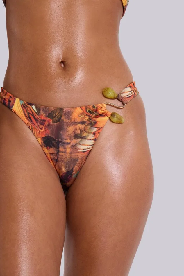 Jaded London Bikini Bottoms Women Abalo Asymmetric Micro Bikini Bottoms Multi