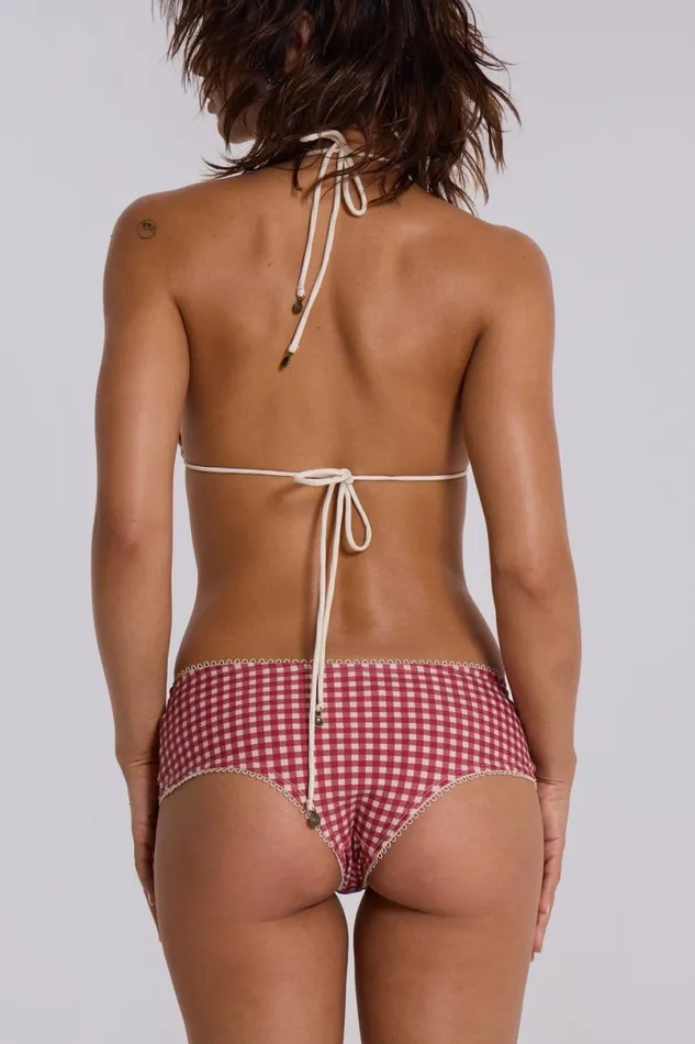 Jaded London Bikini Tops Women Freda Gingham Triangle Bikini Top Multi