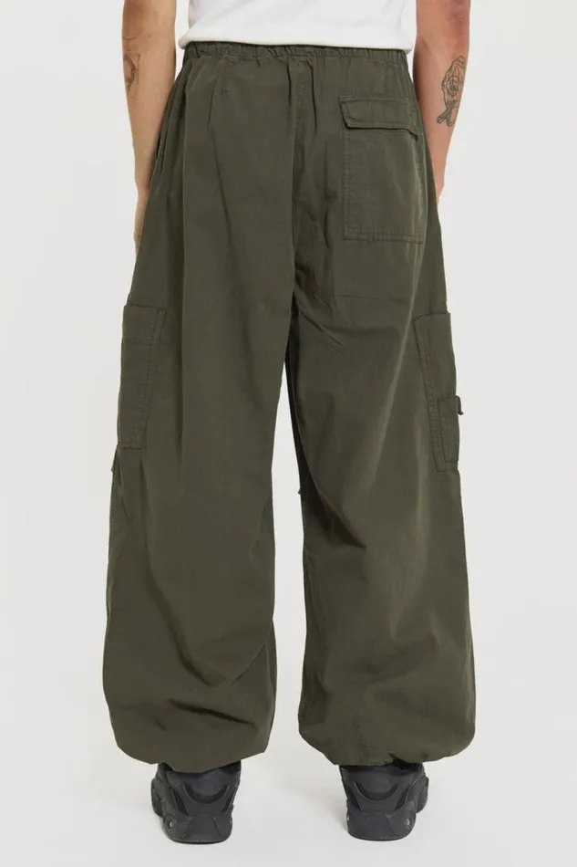 Jaded London Cargo Pants Men Khaki Parachute Cargo Pants Khaki