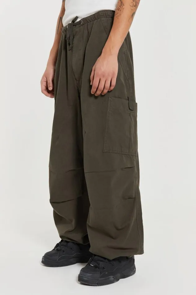 Jaded London Cargo Pants Men Khaki Parachute Cargo Pants Khaki