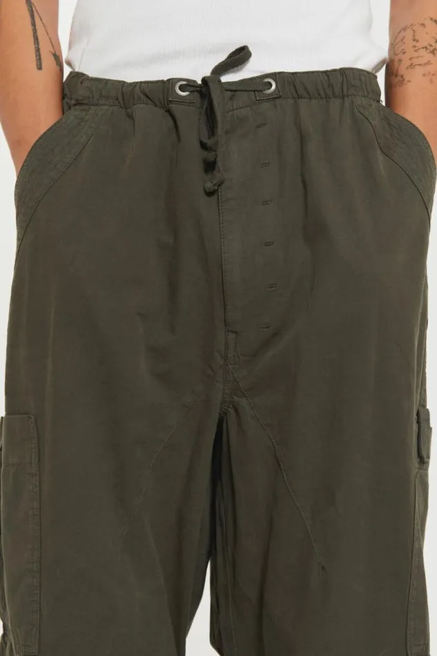 Jaded London Cargo Pants Men Khaki Parachute Cargo Pants Khaki