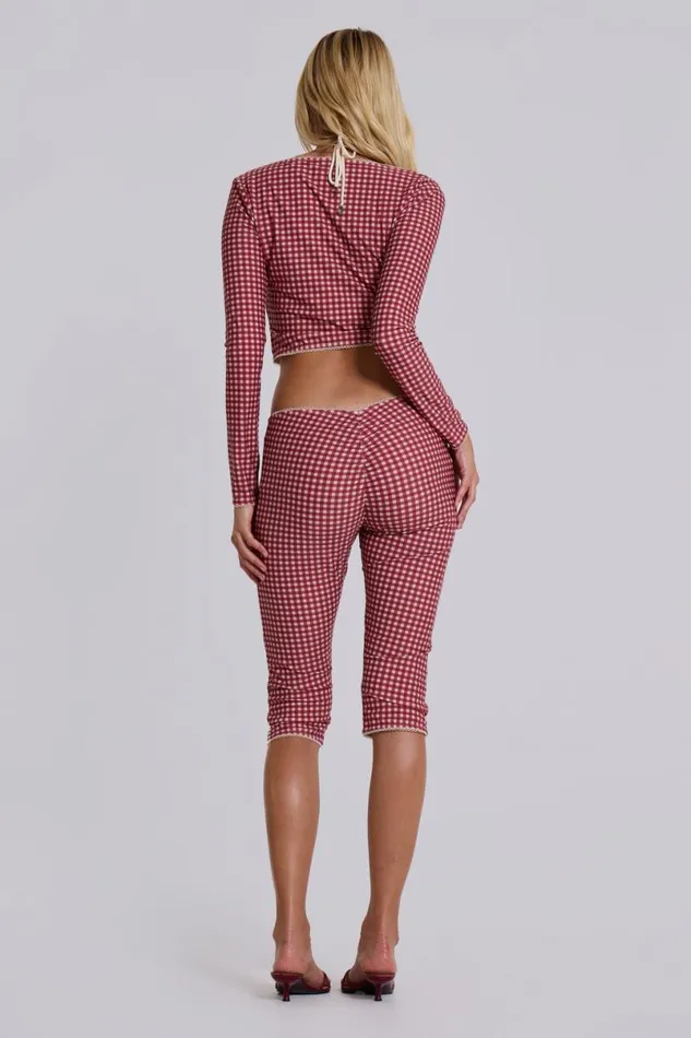 Jaded London CoOrds Women Freda Gingham Swim Cardigan Top Multi