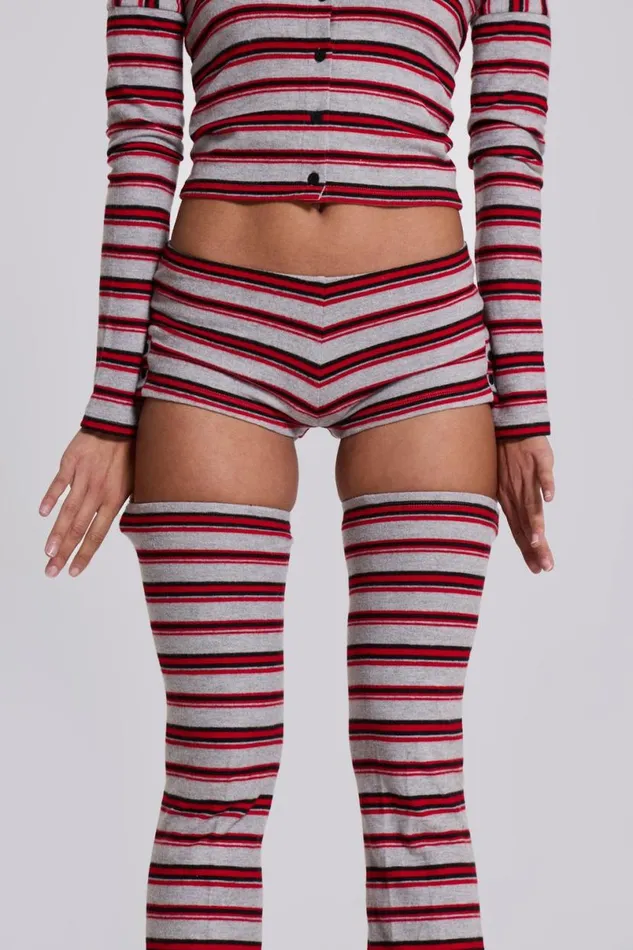 Jaded London CoOrds Women Isla Stripe Mini Shorts Multi