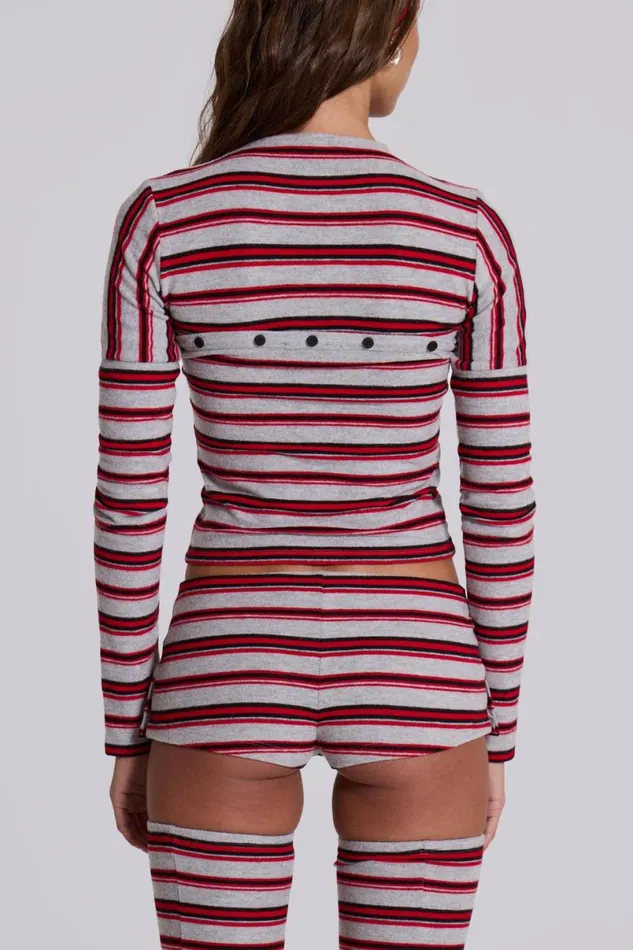 Jaded London CoOrds Women Isla Stripe Mini Shorts Multi