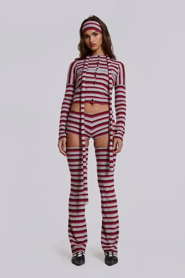 Jaded London CoOrds Women Isla Stripe Mini Shorts Multi