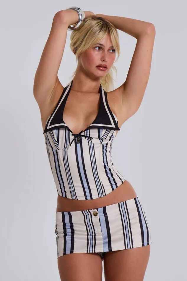 Jaded London CoOrds Women Nauti Stripe Micro Skort Multi