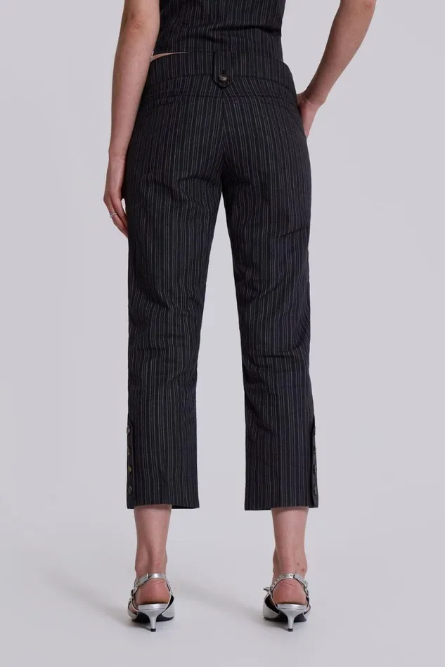 Jaded London CoOrds Women Wednesday Capri Suit Trousers Blue