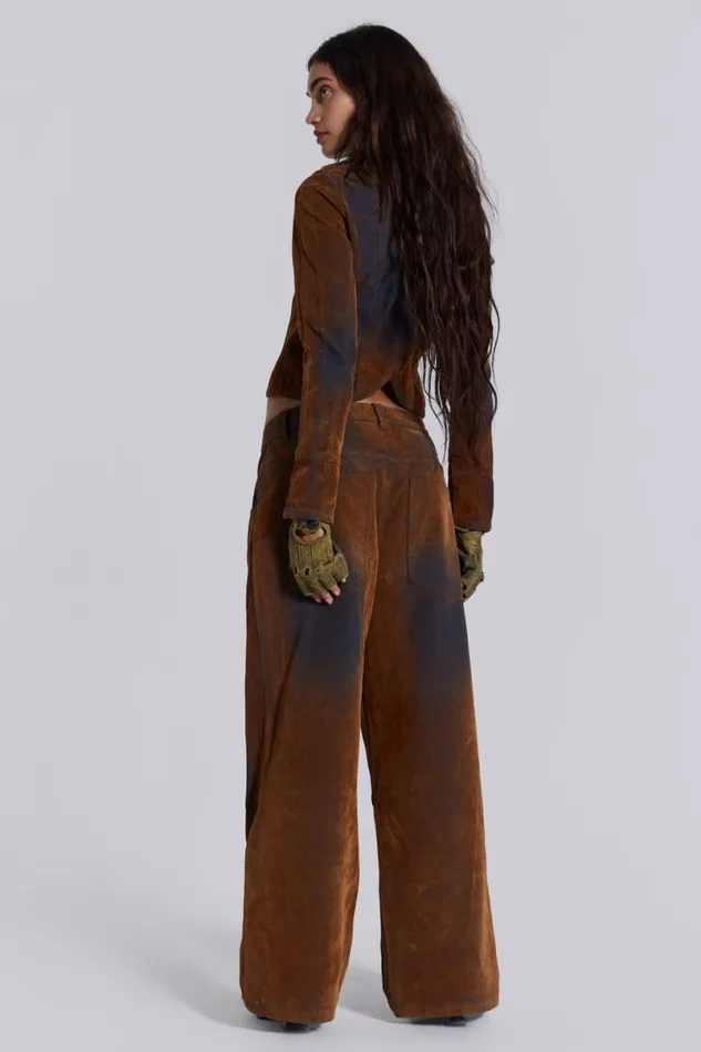Jaded London CoOrds Women Zebe Velvet Touch Jacket Blue