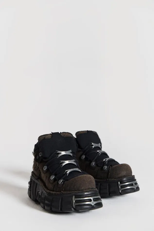 Jaded London Footwear Men Decay Tower Ankle Boots Black
