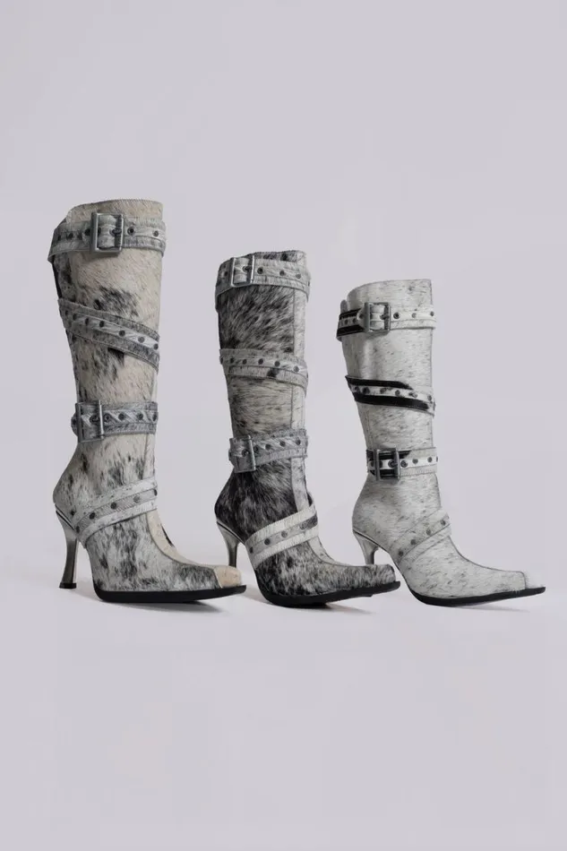 Jaded London Footwear Women Spirit Assassin Boots Grey