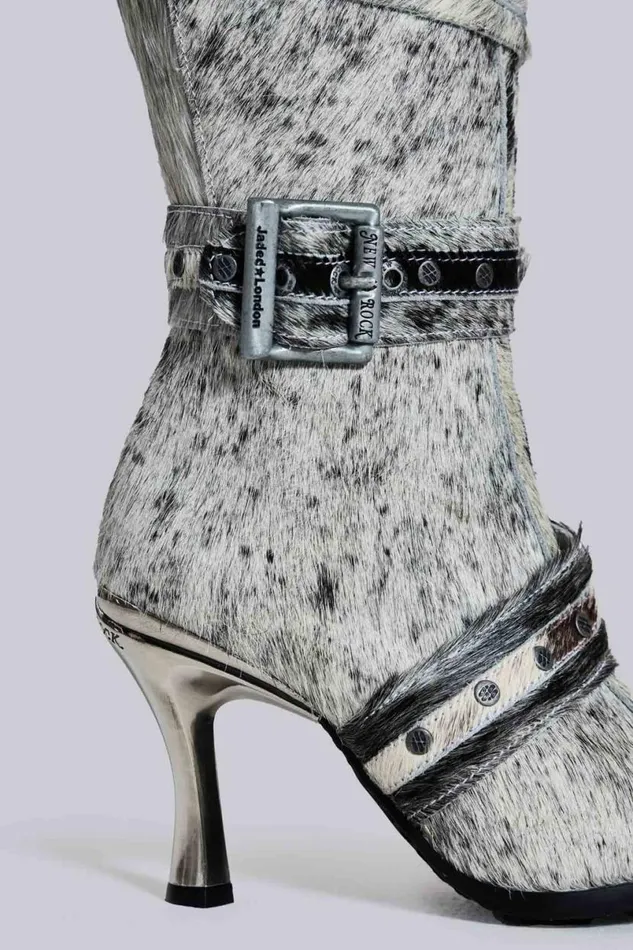 Jaded London Footwear Women Spirit Assassin Boots Grey