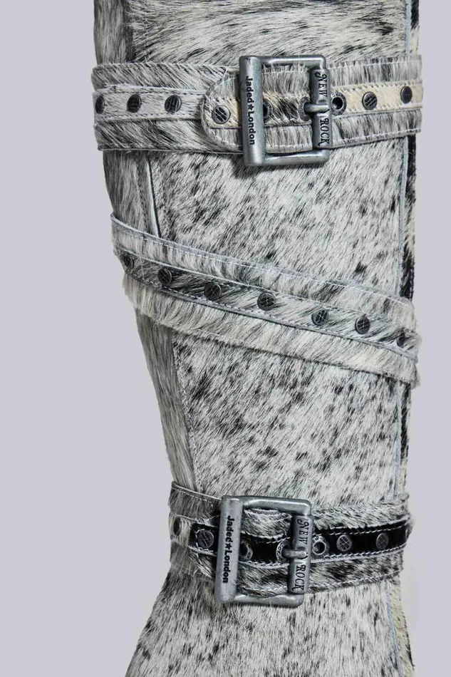 Jaded London Footwear Women Spirit Assassin Boots Grey