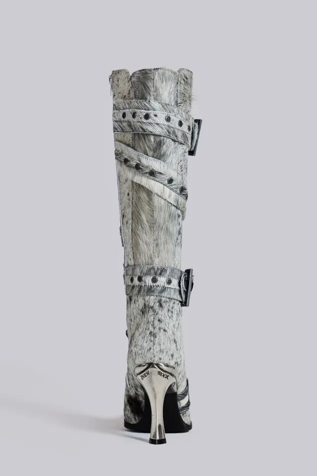 Jaded London Footwear Women Spirit Assassin Boots Grey