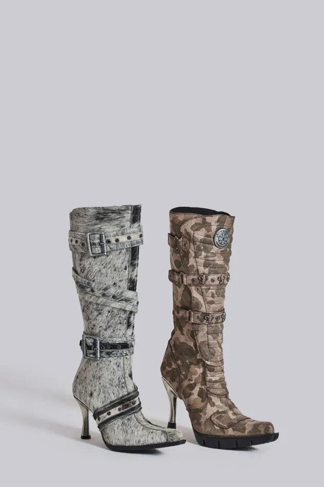 Jaded London Footwear Women Spirit Assassin Boots Grey