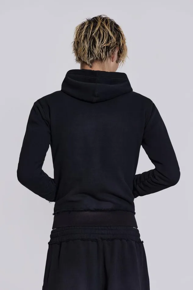 Jaded London Hoodies and Sweatshirts Men Black Mini Monster Hoodie Black