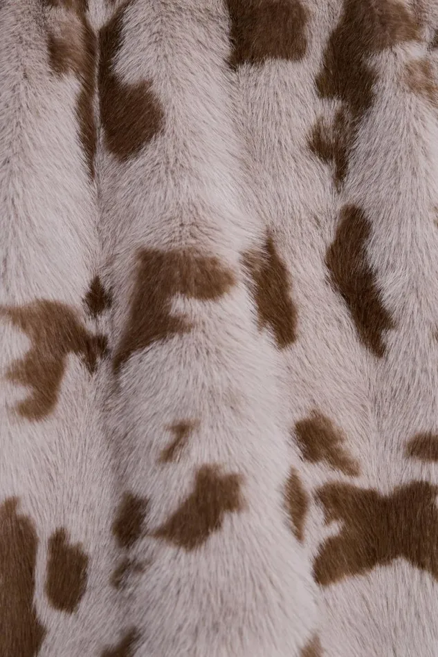 Jaded London Jackets Women Lorax Cow Faux Fur Jacket Multi